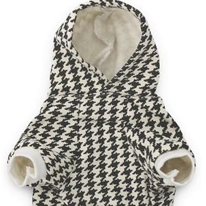 Small Dog houndstooth hoodie **Last one